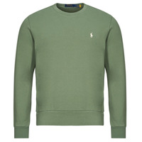 Clothing Men Sweaters Polo Ralph Lauren COL ROND EN MOLLETON TERRY Kaki / Cargo / Green