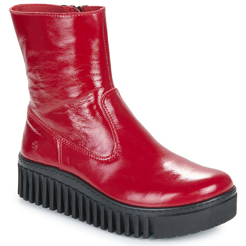 Shoes Women Mid boots Art BRIGHTON Red