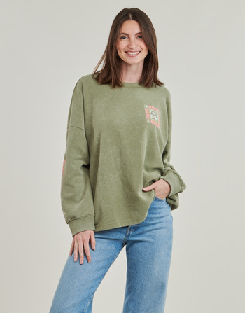 Clothing Women Long sleeved tee-shirts Roxy EAST SIDE MIDWEIGHT LS Green