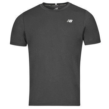 Clothing Men Short-sleeved t-shirts New Balance CORE RUN SHORT SLEEVES Black