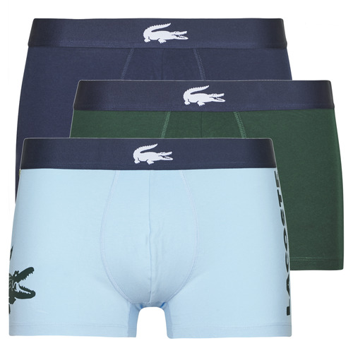 Underwear Men Boxer shorts Lacoste 5H1803 X3 Marine / Green / Blue