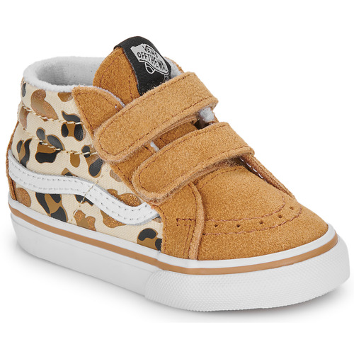 Shoes Girl Hi top trainers Vans SK8-Mid Reissue V Camel / Leopard