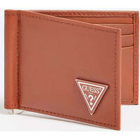 Bags Men Wallets Guess Certosa Money clip Wallet Brown