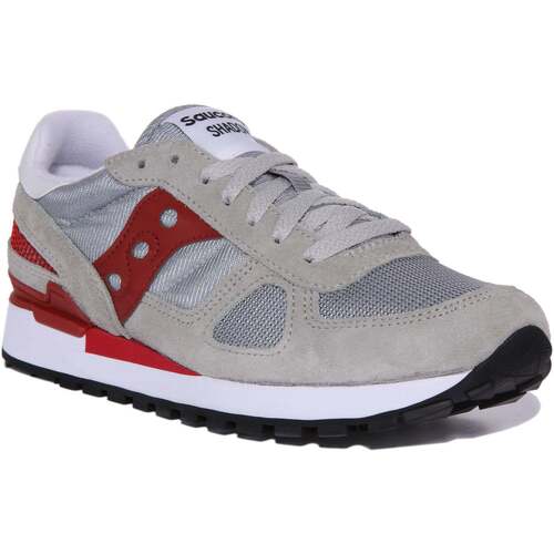 Shoes Men Trainers Saucony Shadow Original Grey