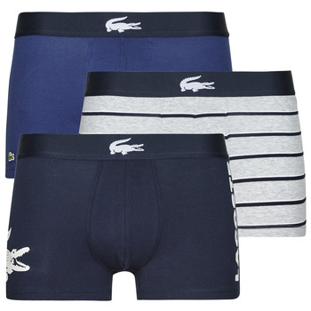 Underwear Men Boxer shorts Lacoste BACCKO X3 Marine / White / Grey