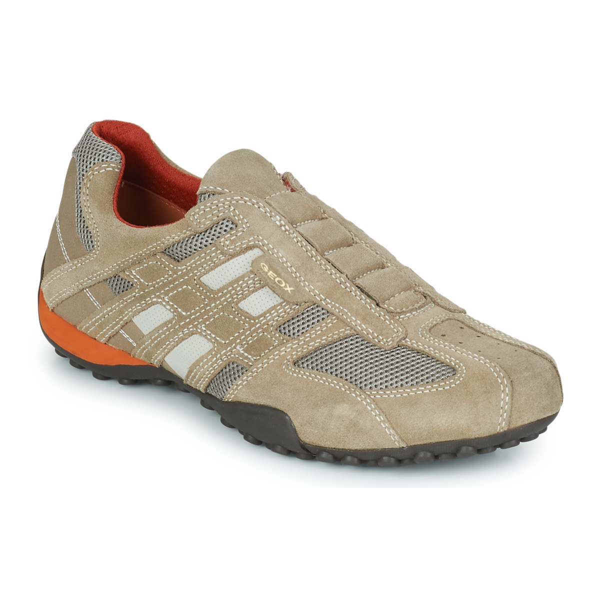 Shoes Men Low top trainers Geox SNAKE Beige