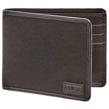 Bags Men Wallets Guess Dan Logo Men's Flat Billfold Leather Wallet Brown