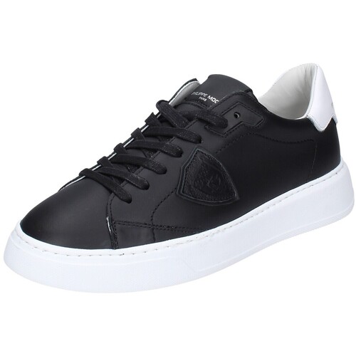 Shoes Men Trainers Philippe Model EX648 TEMPLE LOW Black