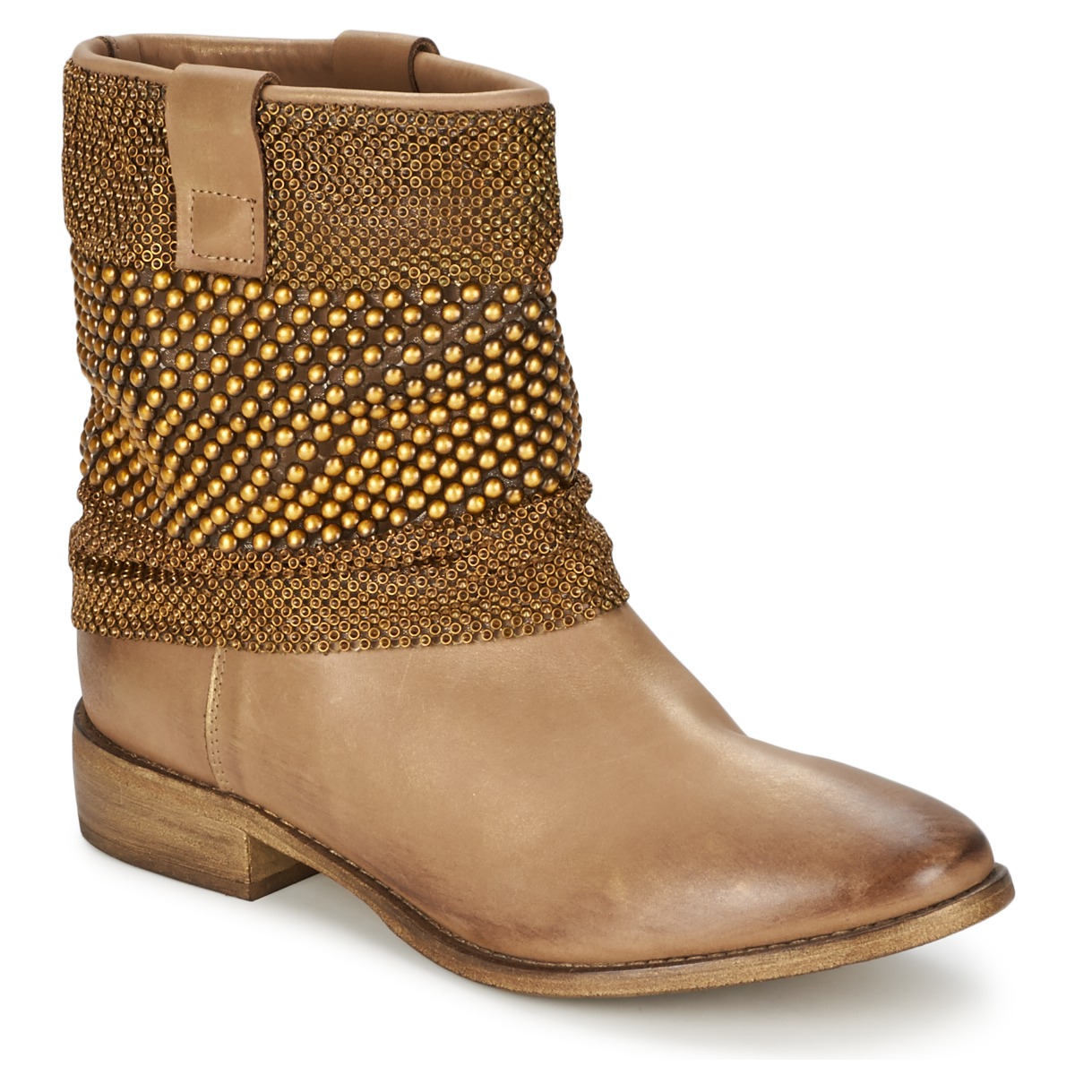 Shoes Women Mid boots Strategia MAILLETT Gold