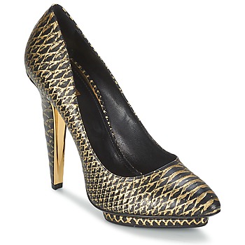 Shoes Women Heels Roberto Cavalli YDS622-UC168-D0007 Black / Gold