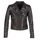 Clothing Women Leather jackets / Imitation leather Benetton FAJOLI Black