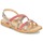 Shoes Girl Sandals Citrouille et Compagnie GENTOU Pink / Silver