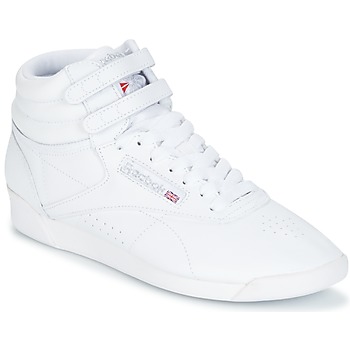 Shoes Women Hi top trainers Reebok Classic FREESTYLE White / Silver