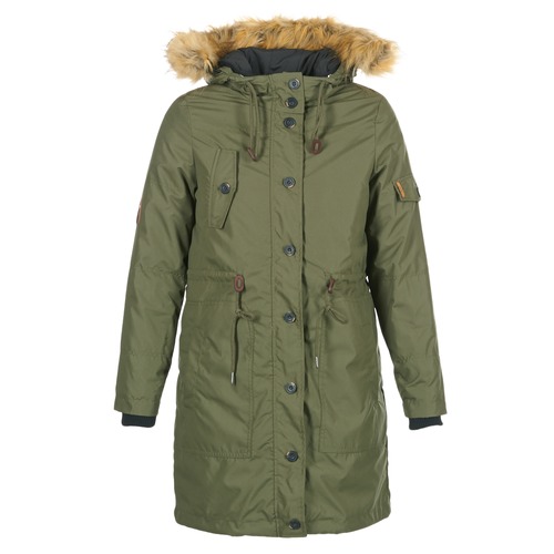 Clothing Women Parkas Cream ADA PARKA JACKET Kaki