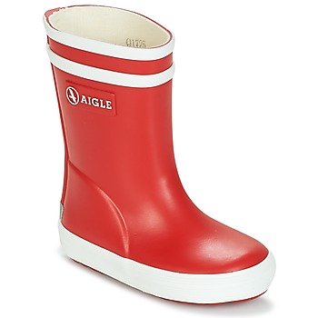 Shoes Children Wellington boots Aigle BABY FLAC Red / White