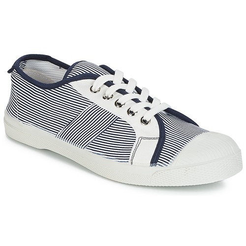 Shoes Women Low top trainers Bensimon TENNIS FINES RAYURES Navy