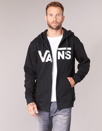 Clothing Men Sweaters Vans VANS CLASSIC ZIP HOODIE Black