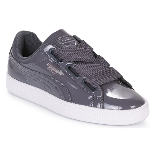 Shoes Women Low top trainers Puma WN BASKET HEART PATENT.IRO Iron