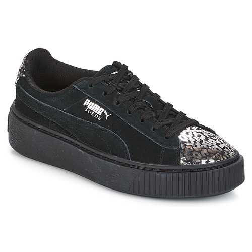 Shoes Girl Low top trainers Puma G JR S PLATFORM ATHLUXE.BL  black