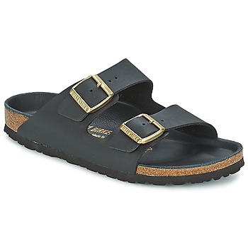 Shoes Women Mules Birkenstock ARIZONA Black / Gold