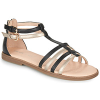 Obuća Djevojčica Sandale i polusandale Geox SANDAL KARLY GIRL Crna / Gold