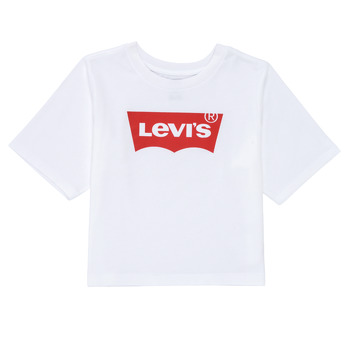 Odjeća Djevojčica Majice kratkih rukava Levi's LIGHT BRIGHT HIGH RISE TOP Bijela