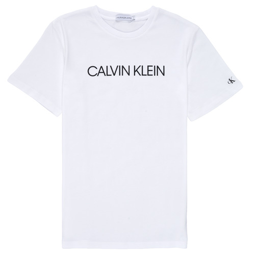 Odjeća Dječak
 Majice kratkih rukava Calvin Klein Jeans INSTITUTIONAL T-SHIRT Bijela