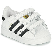 Obuća Djeca Niske tenisice adidas Originals SUPERSTAR CF I Bijela / Crna