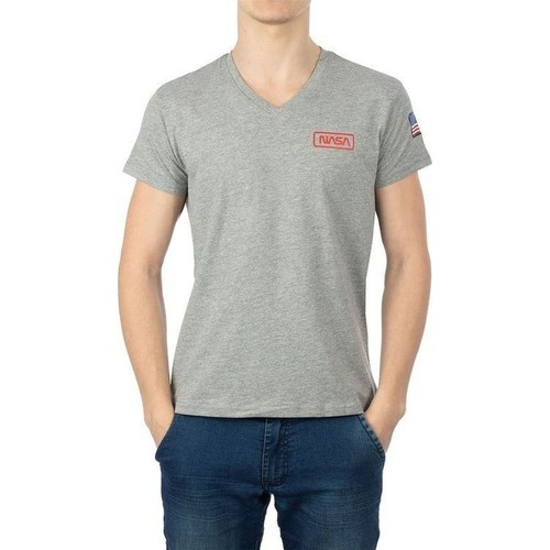 Odjeća Muškarci
 Majice / Polo majice Nasa BASIC FLAG V NECK Siva