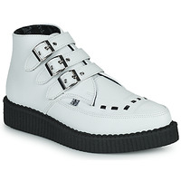 Obuća Polučizme TUK POINTED CREEPER 3 BUCKLE BOOT Bijela