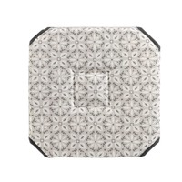 Dom Jastuci za stolice Douceur d intérieur GALETTE 4 RABATS 36 x 36 x 3.5 CM POLYESTER IMPRIME GRIS X2 Siva