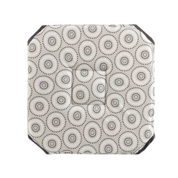 Dom Jastuci za stolice Douceur d intérieur GALETTE 4 RABATS 36 x 36 x 3.5 CM POLYESTER IMPRIME SALTO X2 Siva