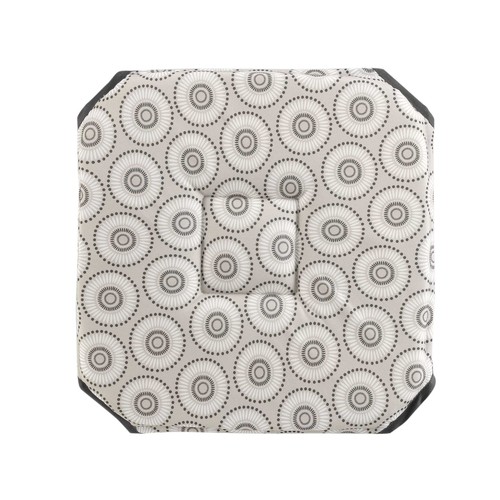 Dom Jastuci za stolice Douceur d intérieur GALETTE 4 RABATS 36 x 36 x 3.5 CM POLYESTER IMPRIME SALTO X2 Siva