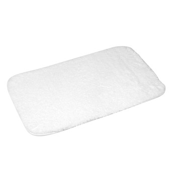 Dom Tepisi za kupaonicu Douceur d intérieur TAPIS DE BAIN 50 x 80 CM MICROFIBRE UNIE SOFTNESS BLANC Bijela