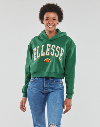 Odjeća Žene
 Sportske majice Ellesse RAMO CROP HOODY Zelena