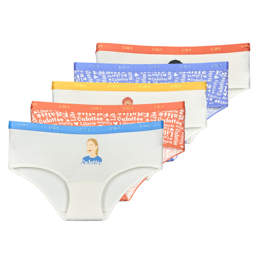 Donje rublje Žene
 Hipsterice i bokserice DIM COTON STRETCH BOXER PACK X5 Višebojna