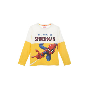 Odjeća Dječak
 Majice dugih rukava TEAM HEROES  T SHIRT SPIDERMAN Bijela / žuta