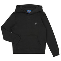 Odjeća Djeca Sportske majice Polo Ralph Lauren LS PO HOOD-TOPS-KNIT Crna