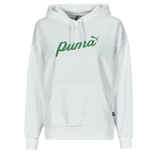 Odjeća Žene
 Sportske majice Puma ESS+ BLOSSOM SCRIPT HOODIE TR Bijela