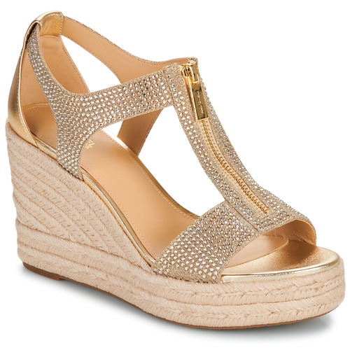 Obuća Žene
 Sandale i polusandale MICHAEL Michael Kors BERKLEY MID WEDGE Gold