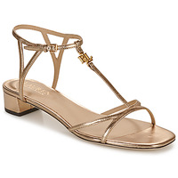 Obuća Žene
 Sandale i polusandale Lauren Ralph Lauren FALLON-SANDALS-FLAT SANDAL Gold