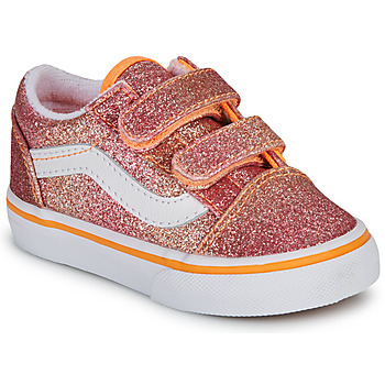 Obuća Djevojčica Niske tenisice Vans Old Skool V SUNRISE GLITTER MULTI/TRUE WHITE Narančasta / Crvena