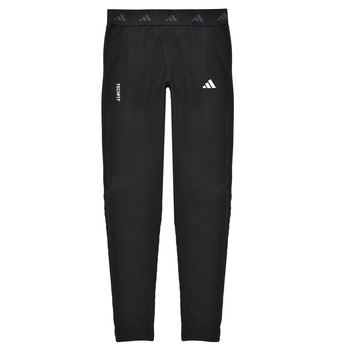 Odjeća Djevojčica Tajice Adidas Sportswear TECHFIT Warm Tights Crna / Bijela