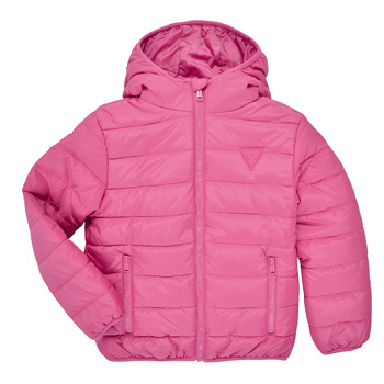 Odjeća Djevojčica Pernate jakne Guess HOODED LS PADDED PUFFER W ZIP Ružičasta