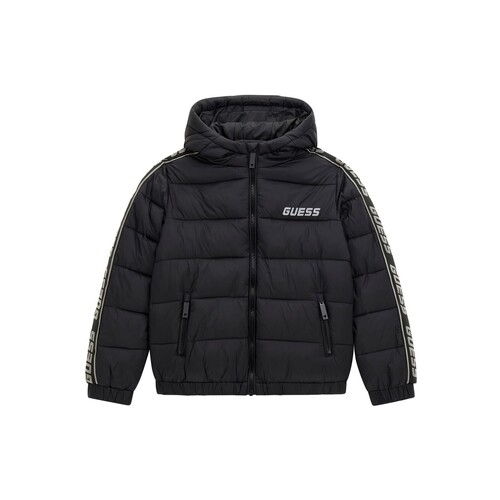 Odjeća Djeca Pernate jakne Guess PADDED LS JACKET W/ZIP_MINI ME Crna