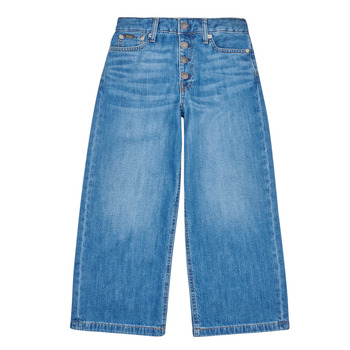 Odjeća Djevojčica Trapez traperice / Sa širokim nogavicama Polo Ralph Lauren WIDE LEG-JEANS-WIDE Plava / Denim