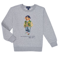 Odjeća Djeca Sportske majice Polo Ralph Lauren LSCNM4-KNIT SHIRTS-SWEATSHIRT Siva / Raznobojno tkanje / BEAR