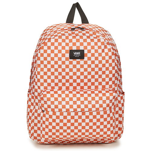 Torbe Ruksaci Vans OLD SKOOL CHECK BACKPACK Bijela / Narančasta