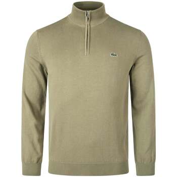 Odjeća Muškarci
 Sportske majice Lacoste Quarter Zip Knit Sweater Khaki Green Zelena