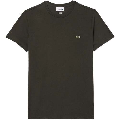 Odjeća Muškarci
 Majice / Polo majice Lacoste Cotton Pima Crew Neck T-Shirt Dark Khaki Green Zelena